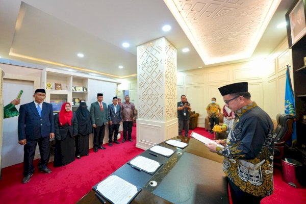 Sekda Jufri Rahman Lantik 4 Fungsional Ahli Utama Lingkup Pemprov Sulsel