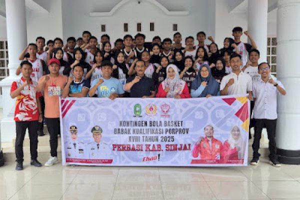 Sekda Sinjai Lepas Kontingen Perbasi ke Ajang Porprov Sulawesi Selatan