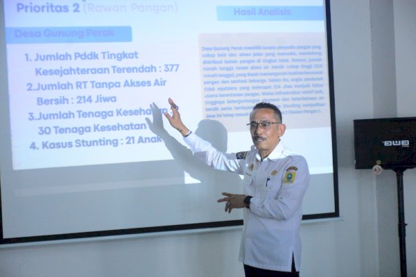 Sinjai Sosialisasikan Peta Ketahanan Pangan, Sekda Tekankan Pentingnya Pemahaman Wilayah Rawan