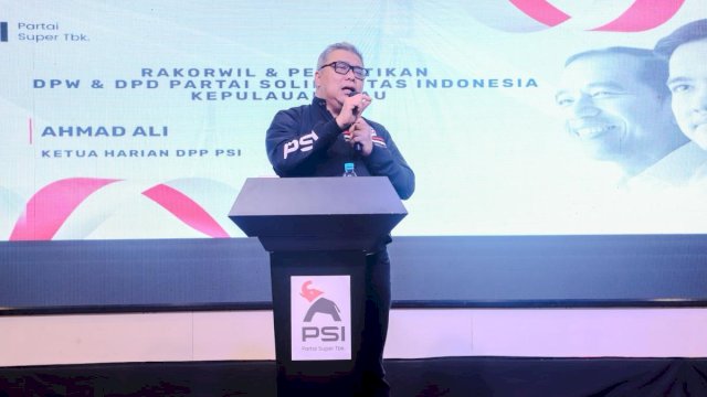 Ahmad Ali Minta Kader PSI Bantu Masyarakat Terdampak Bencana Alam di Aceh-Sumatera
