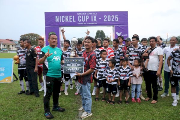Bupati Lutim Tutup Nickel Cup IX 2025, Budiro FC Pertahankan Gelar Juara