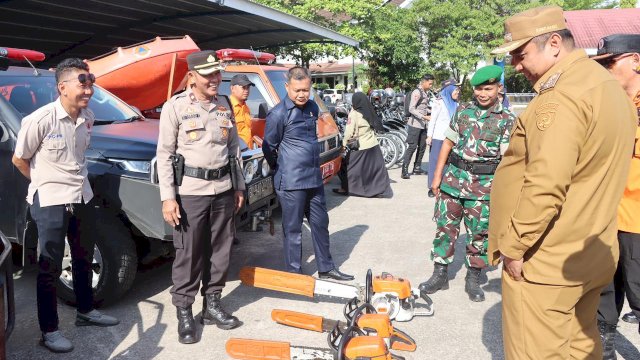 Pemkab Maros Gelar Apel Siaga Bencana Bersama TNI-Polri