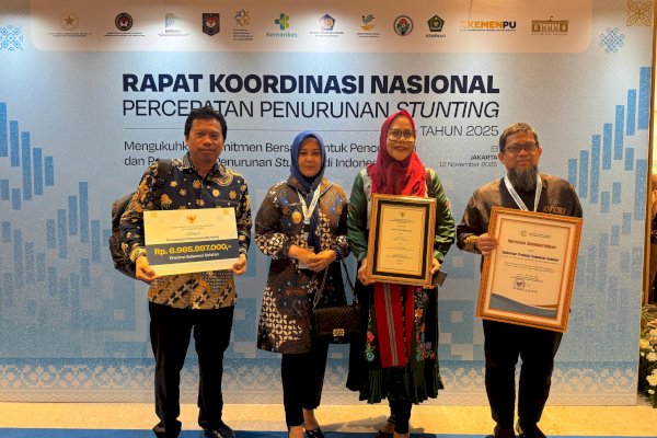 Duet Andi Sudirman-Fatmawati Bawa Sulsel Peringkat Kedua Nasional Penurunan Stunting