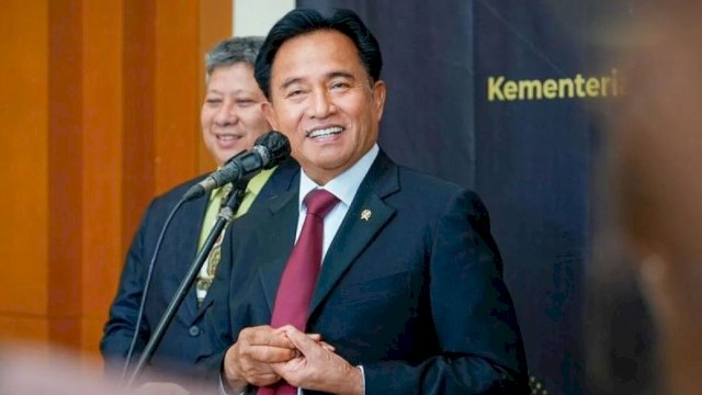 Menteri Koordinator (Menko) Bidang Hukum, HAM, Imigrasi, dan Pemasyarakatan, Prof Yusril Ihza Mahendra.