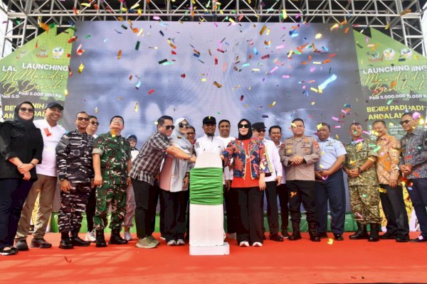 Gubernur-Wagub Sulsel Resmi Luncurkan Program Mandiri Benih Padi Andalan 2025