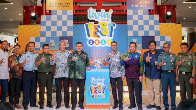 Bank Mandiri resmi membuka gelaran Livin’ Fest 2025 di Makassar.