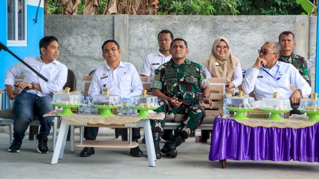Wakil Bupati Pinrang, Sudirman Bungi, meresmikan SPPG Kecamatan Mattiro Bulu.