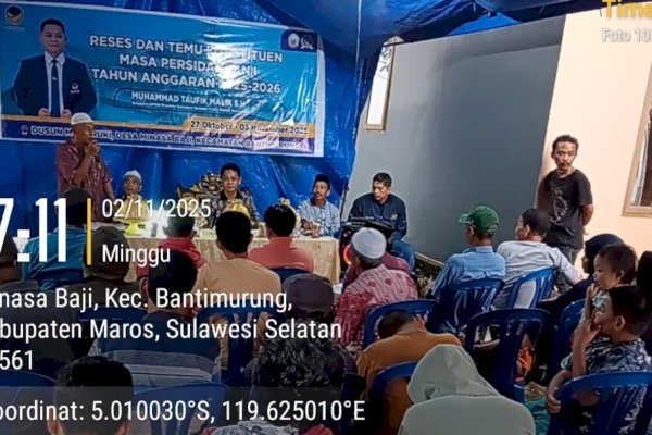 Reses di Bantimurung, Taufik Malik Disambut Antusias Warga: Dari Jalan hingga Perahu Jadi Aspirasi