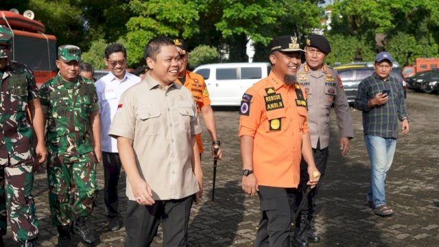Wakil Ketua DPRD Provinsi Sulawesi Selatan Yasir Machmud, menghadiri Apel Kesiapsiagaan.