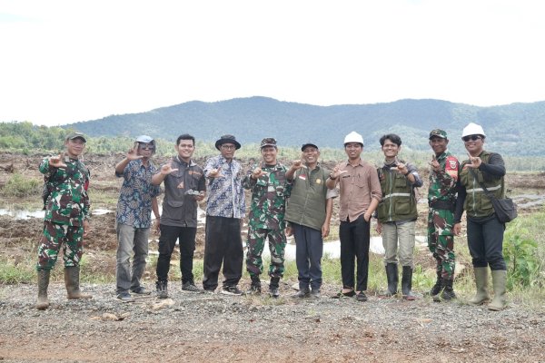 Pemkab Lutim dan Kodim 1403 Palopo Tinjau Progres Cetak Sawah di Towuti