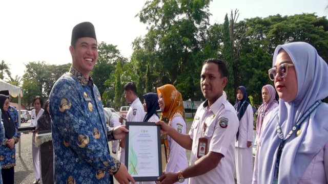 Bupati Pangkep Yusran Pimpin Upacara HKN ke-61, Tegaskan Komitmen Penguatan Layanan Kesehatan