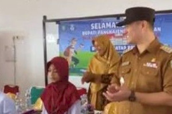 Cegah DBD, Bupati Pangkep Yusran Lalogau Ajak Sekolah Rutin Bersih-Bersih di Musim Hujan