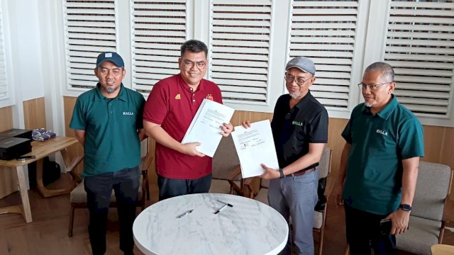 PSM Makassar melakukan penandatanganan nota kesepahaman atau Memorandum of Understanding (MoU) dengan Cahaya Bone.