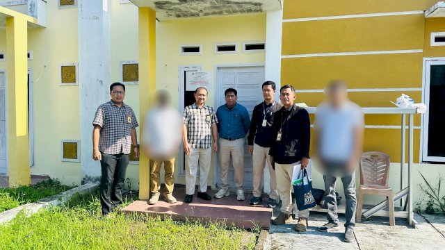 Penyitaan aset Penanggung Pajak milik PT KPS yang berlokasi di Timbuseng, Kecamatan Pattallassang, Kabupaten Gowa.