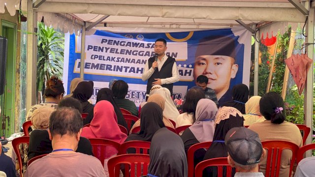 Ketua Komisi C DPRD Sulawesi Selatan, Andre Prasetyo Tanta (APT), melaksanakan kegiatan pengawasan APBD Sulsel di Kelurahan Maloku.