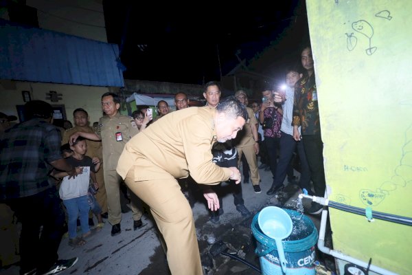 Warga Utara Tallo Akhiri 25 Tahun Krisis Air, Munafri: 100 Rumah Dapat Sambungan Gratis