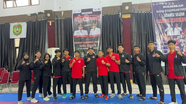 Kickboxing Makassar Menggila di BK Porprov 2025, Borong 7 Emas