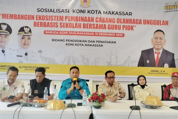KONI Makassar Gandeng Guru PJOK, Siapkan Fondasi Atlet Unggulan Sejak Usia Dini