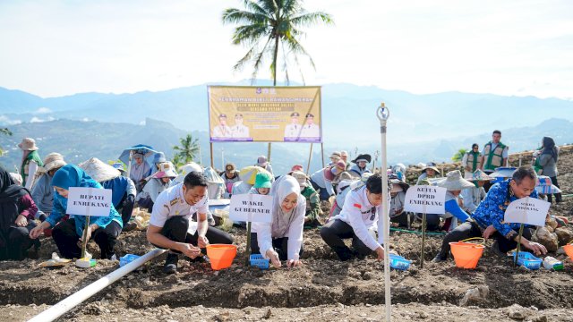 Wakil Gubernur Sulawesi Selatan, Fatmawati Rusdi, melakukan kunjungan kerja ke Kabupaten Enrekang.