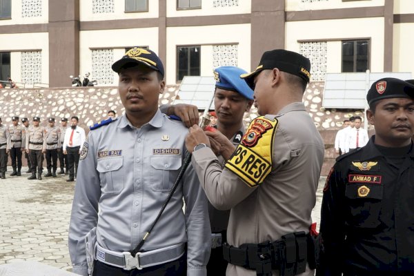 Amankan Natal dan Tahun Baru, Polres Luwu Timur Gelar Apel Pasukan