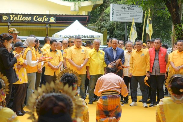 Munafri Dampingi Plt Ketua Golkar Sulsel Muhidin Konsolidasi Kader di Makassar
