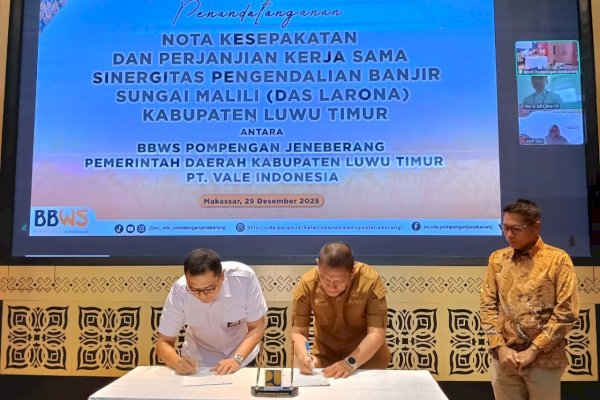 Pemkab Lutim-BBWS Pompengan Jeneberang dan PT Vale Perkuat Sinergi Pengendalian Banjir Sungai Malili