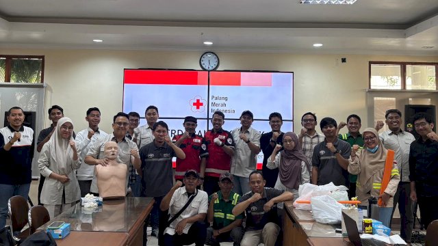 Kalla Transport & Logistics menyelenggarakan Pelatihan Tanggap Darurat, beberapa waktu lalu di Head Office Kalla Translog Makassar.