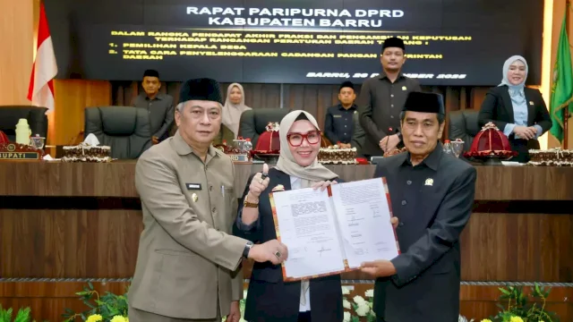 Pemkab dan DPRD Barru Resmi Tetapkan Dua Perda Strategis