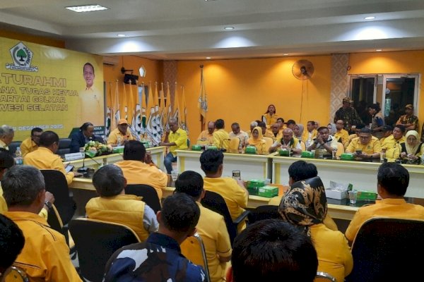 Muhidin M Said Pimpin Rapat Perdana Bersama Pengurus dan Kader Golkar Sulsel, Bahas Pelaksanaan Musda