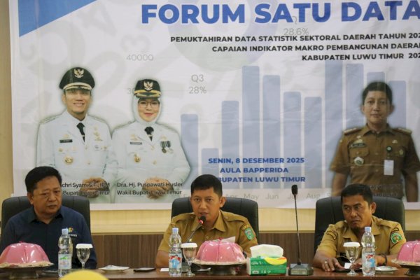 Pemkab Lutim Selenggarakan Forum Satu Data, Dorong Sinergi Pengelolaan Data ‎