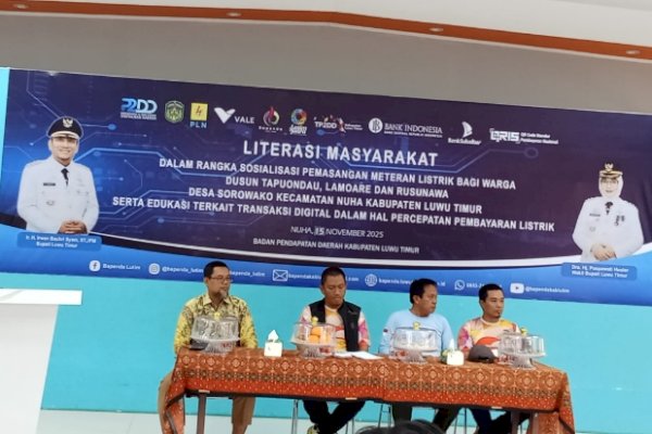 Kolaborasi PT Vale dan Pemkab Luwu Timur, Masyarakat Nikmati Pasokan Listrik Lebih Aman