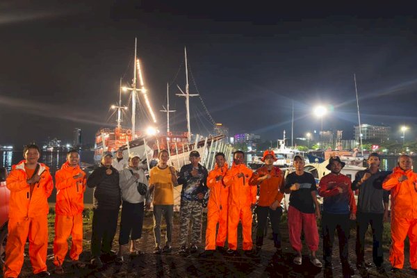 BPBD Makassar Gerak Cepat Selamatkan Lima Nelayan Terombang-ambing di Laut