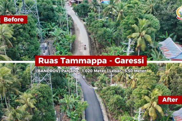 Di Era Sudirman-Fatmawati, Jalan Rusak di Pinrang Dibenahi, Mobilitas Warga Kian Lancar