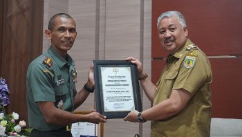 Perkuat Ketahanan Pangan, Bupati Irwan Hamid Diganjar Penghargaan Korem 142/Taro Ada Taro Gau