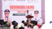 Gubernur Sulsel Ground Breaking Jalan Paket 5 MYP Rp383 Miliar di Poros Tanabatue-Palattae Bone