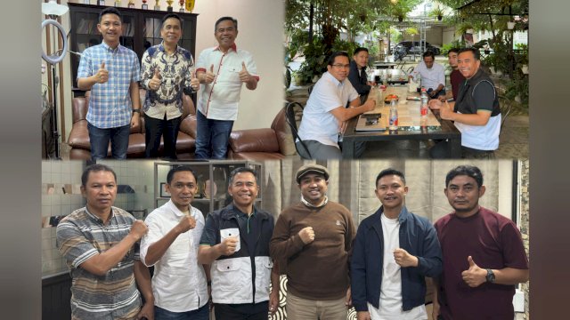 Jajaran pengurus PSI Sulsel yang dipimpin Ketua Harian Rahmansyah bersilaturahmi dengan sejumlah akademisi.