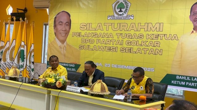 Pengumuman Susunan Kepengurusan Sementara DPD I Golkar Sulsel.