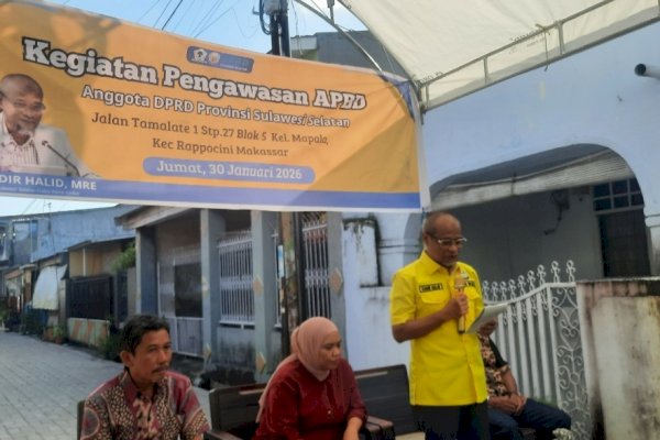 Pengawasan APBD di Mappala, Ketua Komisi D DPRD Sulsel Ajak Warga Ikut Awasi Pengerjaan Infrastruktur Jalan