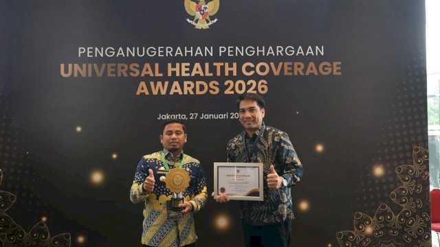 Kota Parepare Raih Penghargaan UHC Award 2026 Kategori Madya