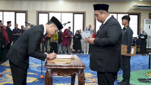 Isi Jabatan Strategis OPD, Chaidir Syam Lantik 76 Pejabat Pemkab Maros