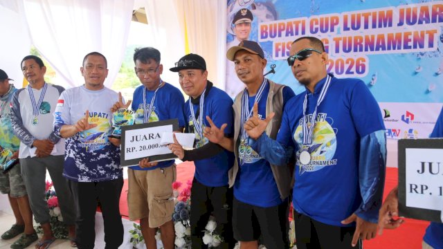 Bupati Lutim Ibas Tutup Fishing Tournament Bupati Cup I, Ini Daftar Juaranya!
