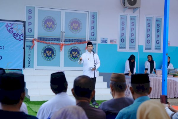 Bupati Pangkep Yusran Resmikan Dapur SPPG 03 Samalewa, Dukung Program MBG Nasional