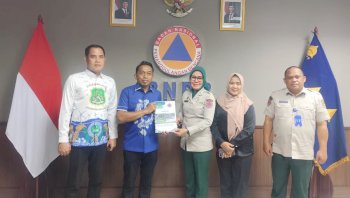 Syaharuddin dan Wabup Nurkanaah Audiensi ke BNPB, Perjuangkan Bantuan Penanganan Bencana