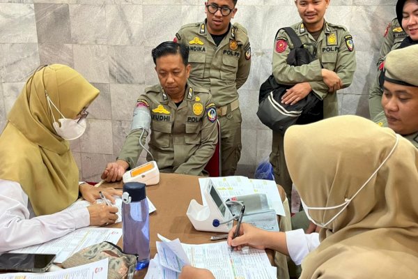 Dinkes Sulsel dan Satpol PP Gelar Skrining Kesehatan bagi 612 Personel