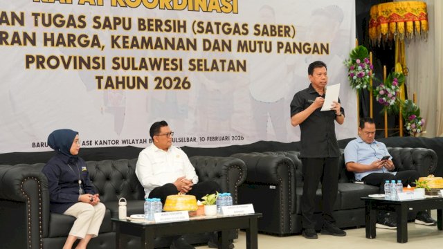 Pemprov Sulsel Pastikan Harga Pangan Terkendali Lewat Satgas Sapu Bersih