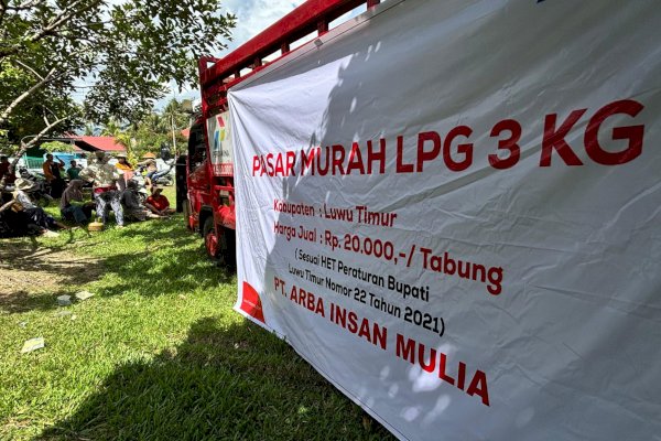 Stabilisasi Pasokan dan Harga Gas Melon, Pemkab Lutim Gelar Pasar Murah Elpiji 3 Kg