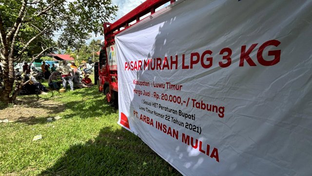Stabilisasi Pasokan dan Harga Gas Melon, Pemkab Lutim Gelar Pasar Murah Elpiji 3 Kg