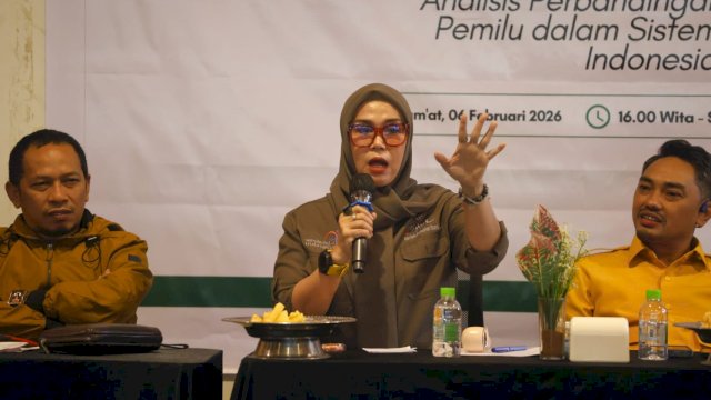Bupati Barru, Andi Ina Kartika Sari, menghadiri sekaligus menjadi narasumber pada Diskusi Publik yang diselenggarakan Pengurus HMI Cabang Makassar.