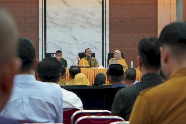 Hadiri Rakor Forkopimda Sulsel, Bupati Irwan Tegaskan Kesiapan Pinrang Dukung Program Presiden