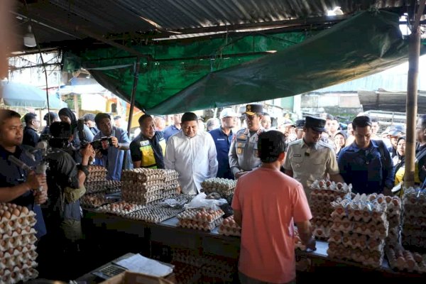 Dampingi Forkopimda Sulsel Tinjau Pasar Tradisional, Munafri: Stok Aman, Harga Terkontrol